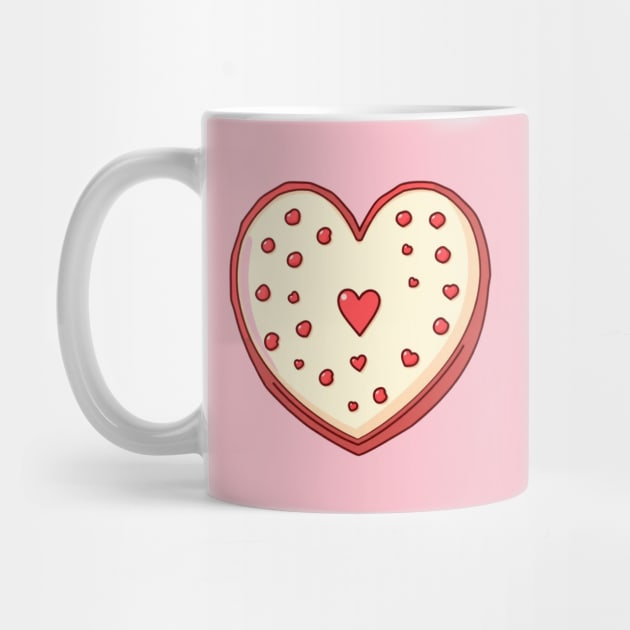 Cake Heart For Valentines Day by Creatifly Graphic Tees